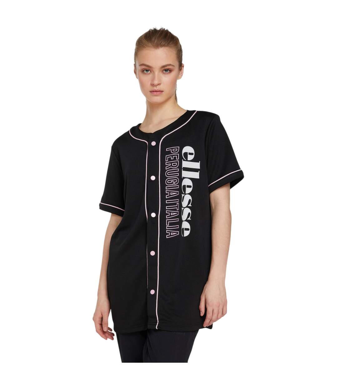 Womens/ladies Hybrid Jacket Black Ellesse-4
