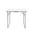 Table de Camping Pliable Timothy 80cm Blanc-2