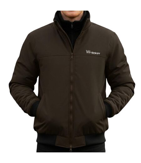 Unisex Adult Wyke Fleece Lined Bomber Jacket Brown Whitaker