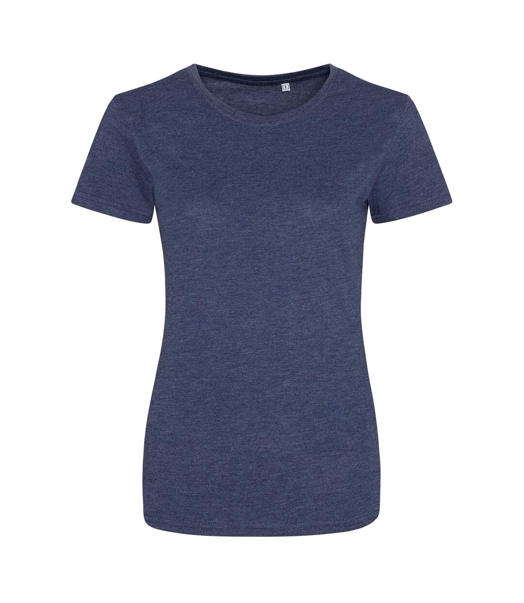 T-shirt femme bleu marine chiné AWDis-1