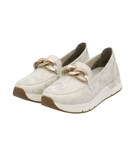 Mocassin Cuir Rieker Sheepsuede