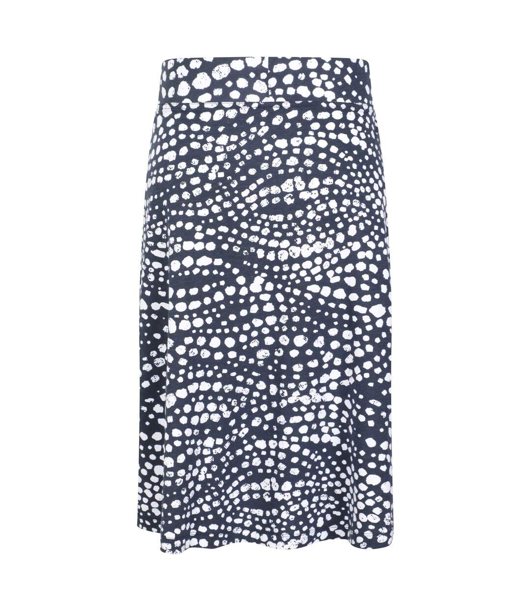 Womens/ladies waterfront spotted jersey midi skirt dark blue Mountain Warehouse