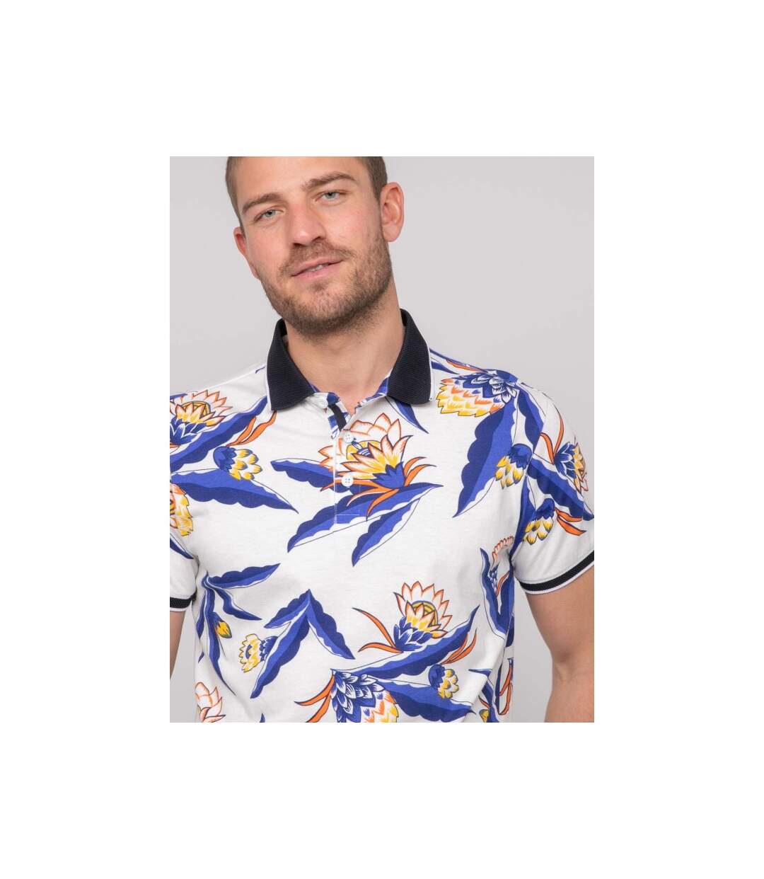 Polo manches courtes coton motifs PEWA-3
