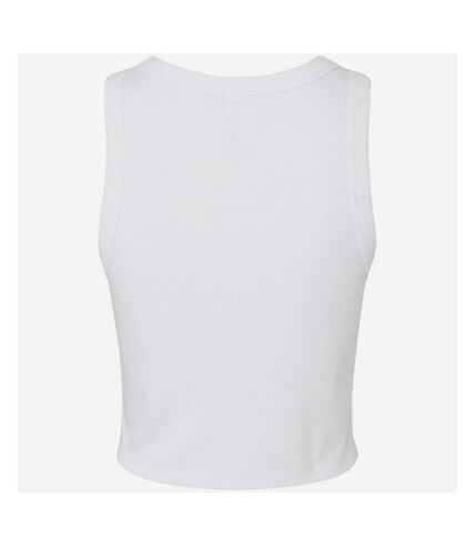 Bella + Canvas Womens/Ladies Micro-Rib Racer Tank Top (Solid White) - UTPC6974