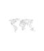 Papier Peint XXL Map of the World White Solids 270x550cm-2