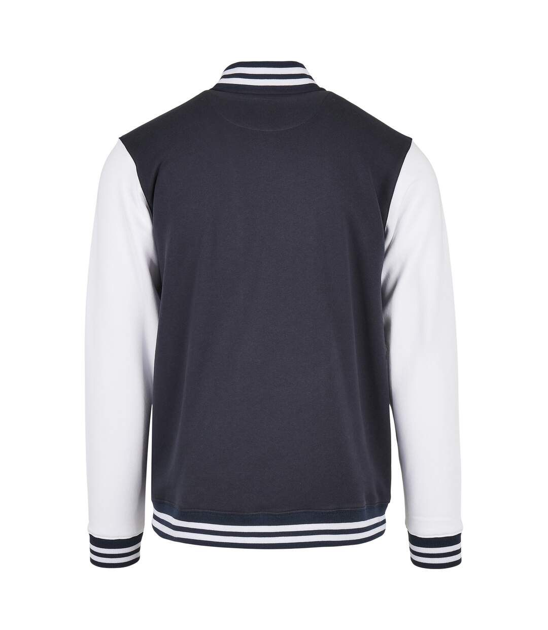 Veste Basic College Homme Bleu Marine Blanc Build Your Brand-2