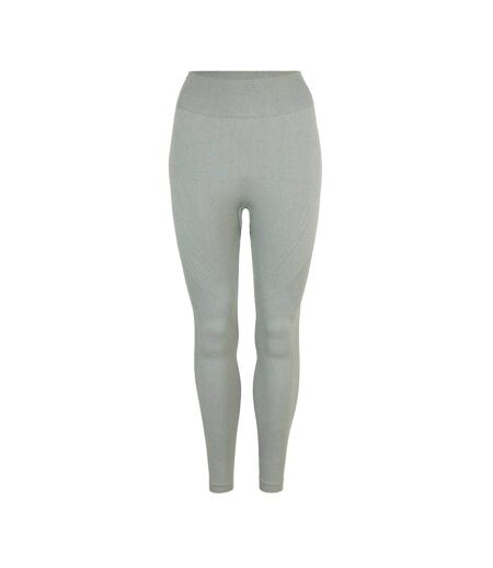 Womens/ladies Seamless High Rise Leggings Sage USA Pro