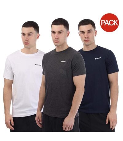 T-shirts Style Logo Somerset Homme Bleu Marine Blanc Gris Bench