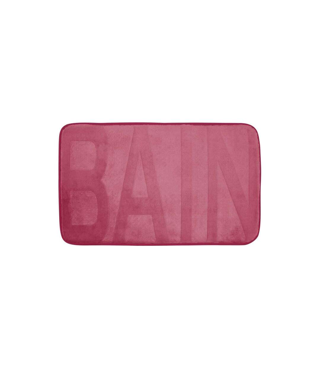 Tapis de Bain Microfibre Relief 45x75cm Framboise-1