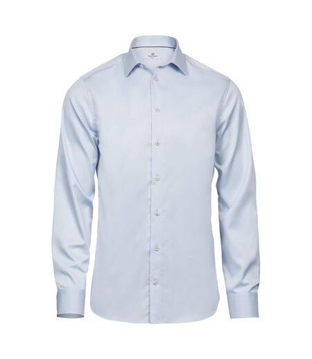 Tee Jays Mens Luxury Slim Fit Shirt (Light Blue)