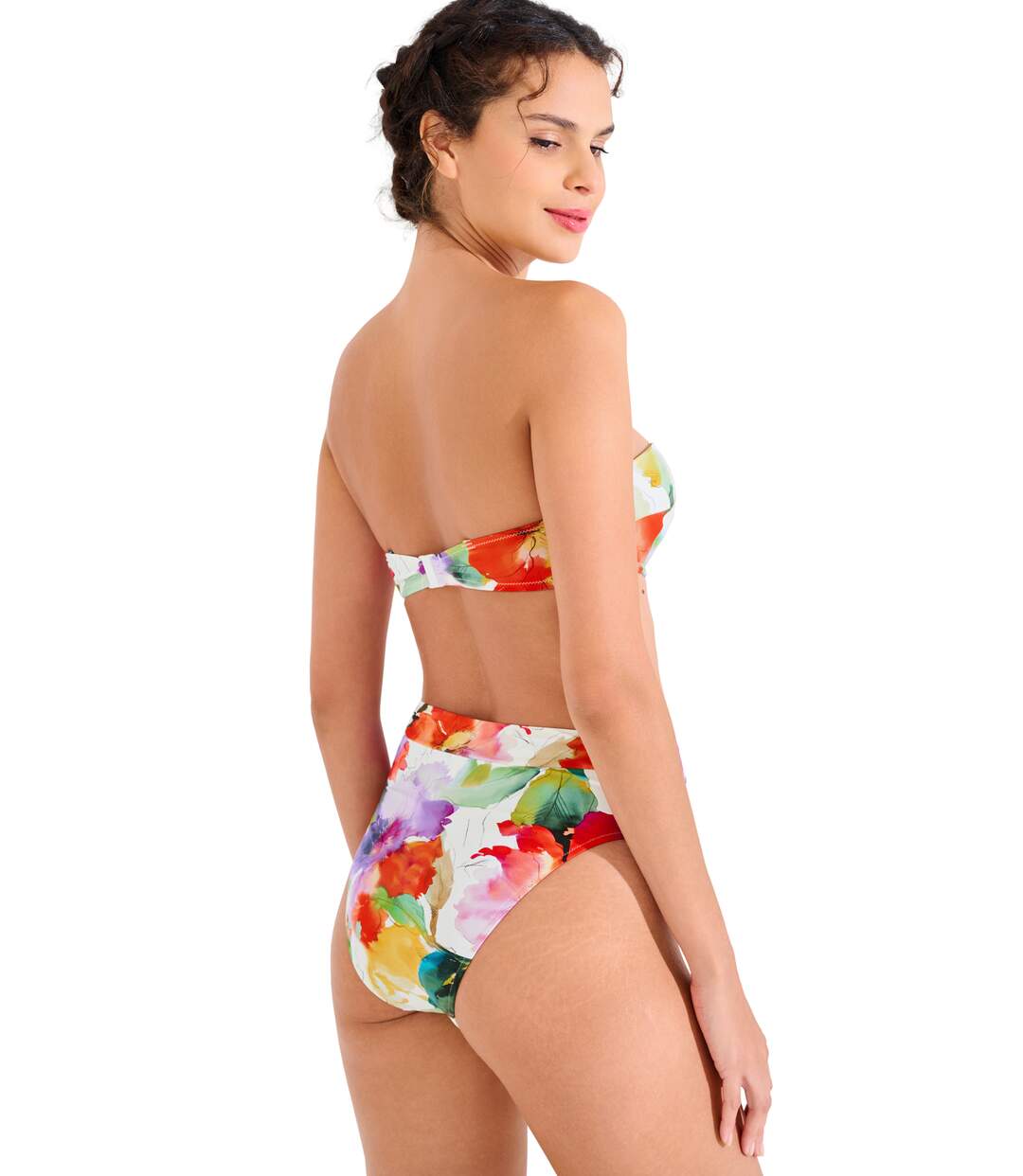Bas maillot slip de bain échancré taille haute ROMA Lisca-3
