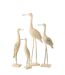Statue Déco Oiseau en Bois Denny 62cm Naturel-2