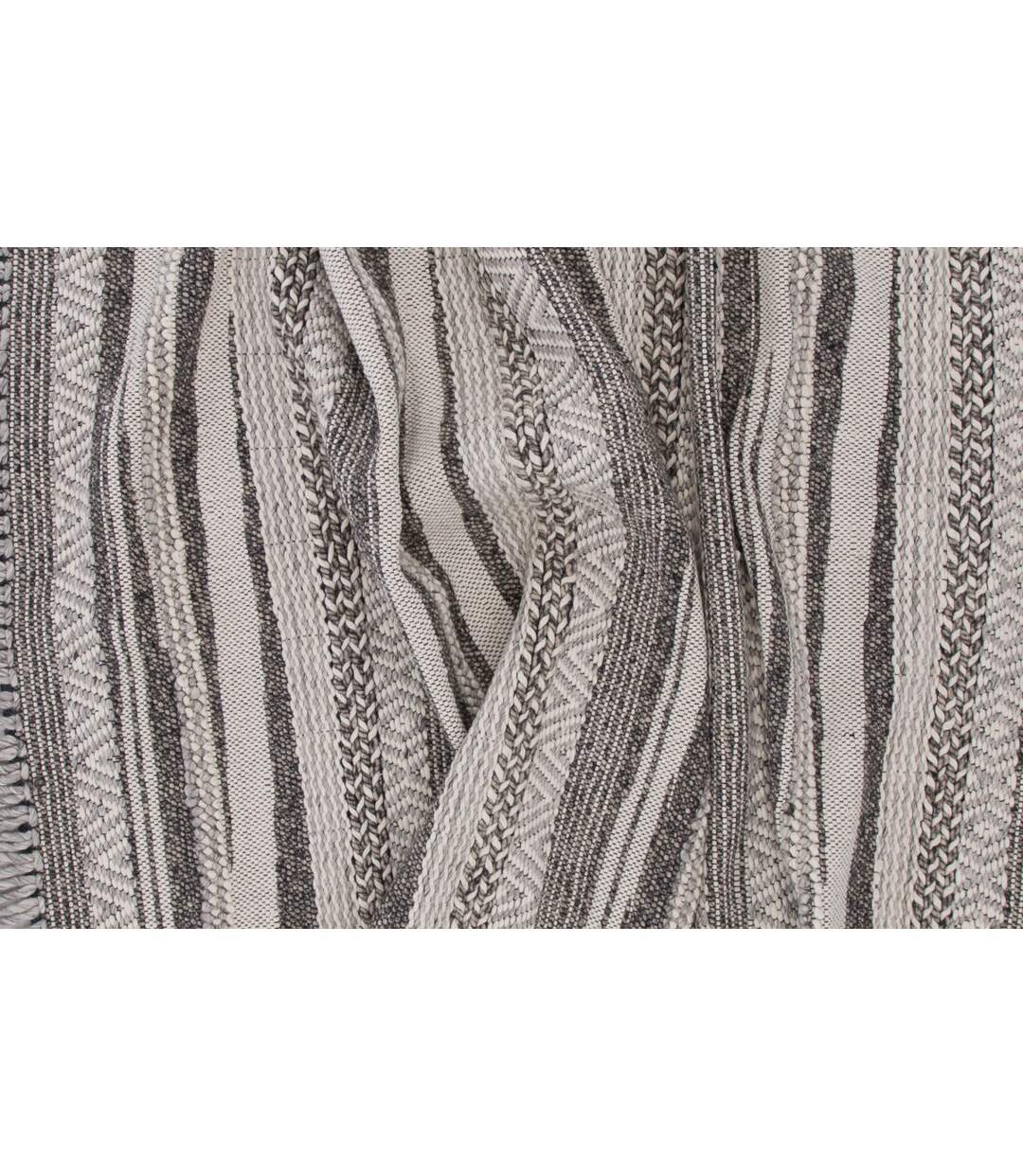 Tapis Déco en Laine Alwar 170x240cm Gris Foncé-3