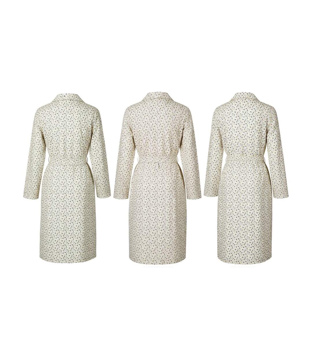 OZABI Chemise de Nuit Femme Pack de 3, Coton, Col Chemise Boutonné-3