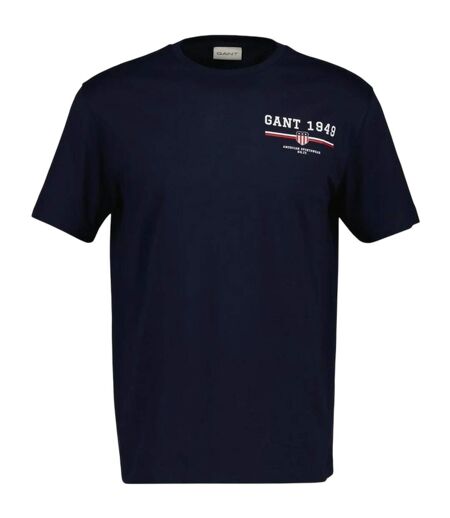 T-shirt Motif/style Graphique Homme Bleu Sombre Gant