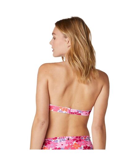 Haut de maillot de bain balconnet rose Fouta