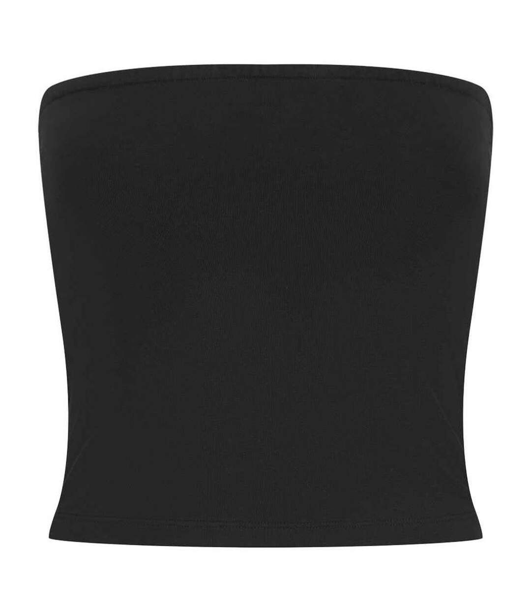 Womens/ladies bandeau top black SF-1