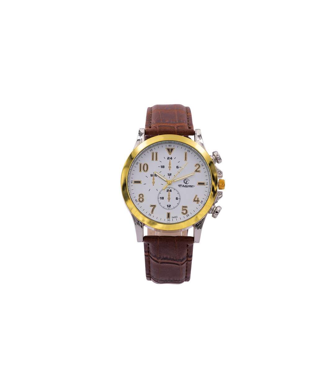 Magnifiquee Montre Homme Marron CHTIME