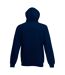 Sweatshirt À Capuche Et Fermeture Zippée Homme Bleu Marine Profond Fruit Of The Loom-2