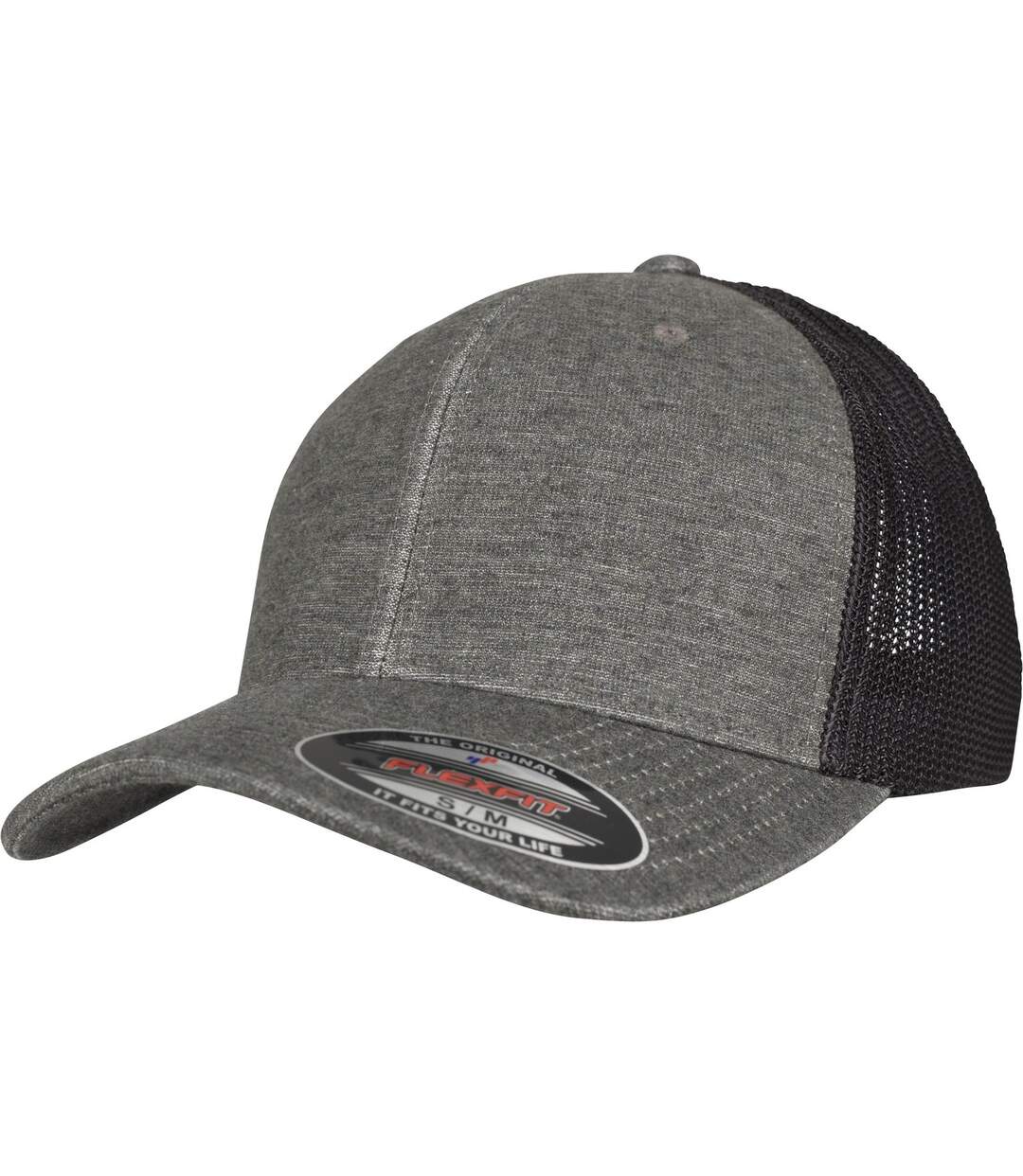 Casquette trucker flexfit kaki / noir Yupoong