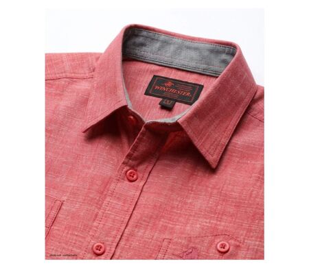 Chemisettes manches courtes Winchester Tubac1 coupe confort en coton Corail