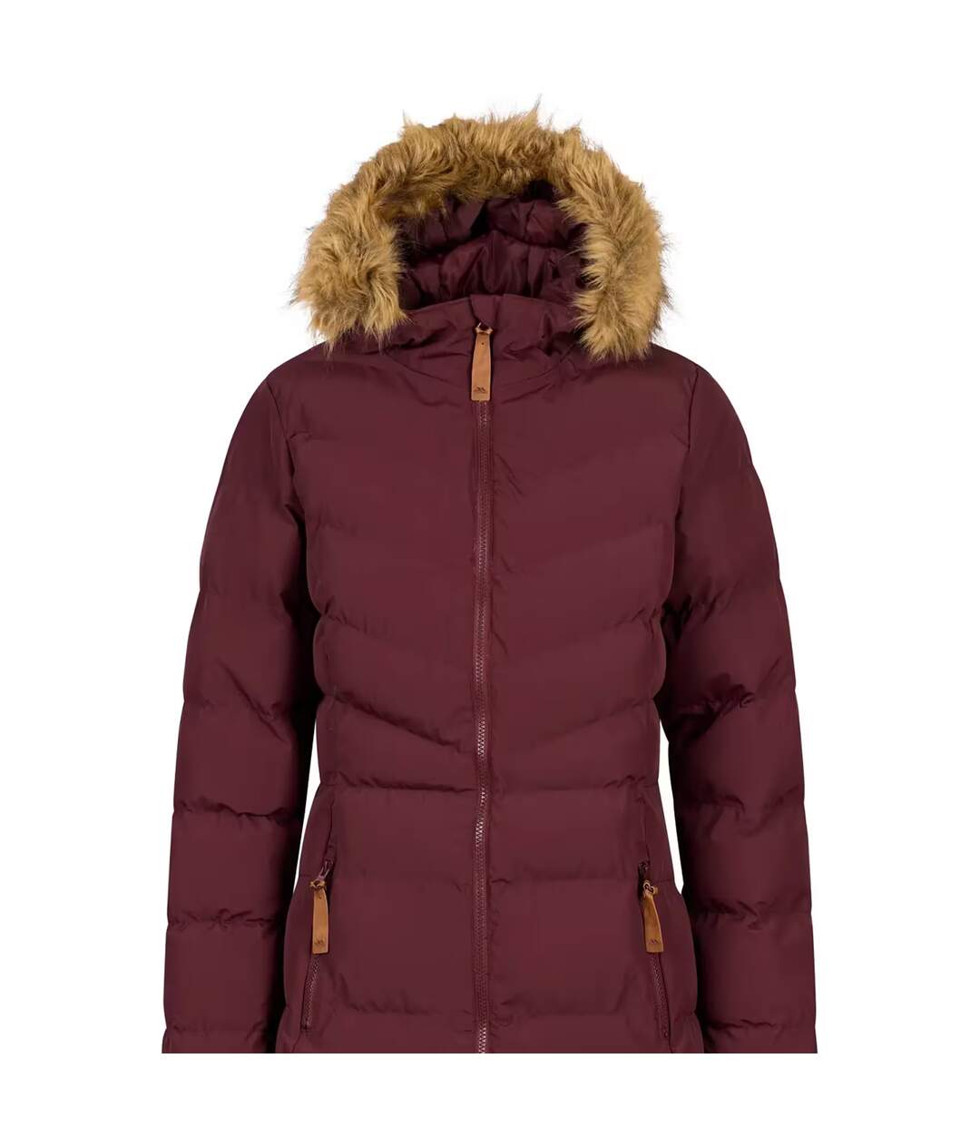 Doudoune Longue Audrey Femme Bordeaux Trespass-3
