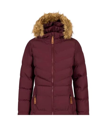 Doudoune Longue Audrey Femme Bordeaux Trespass