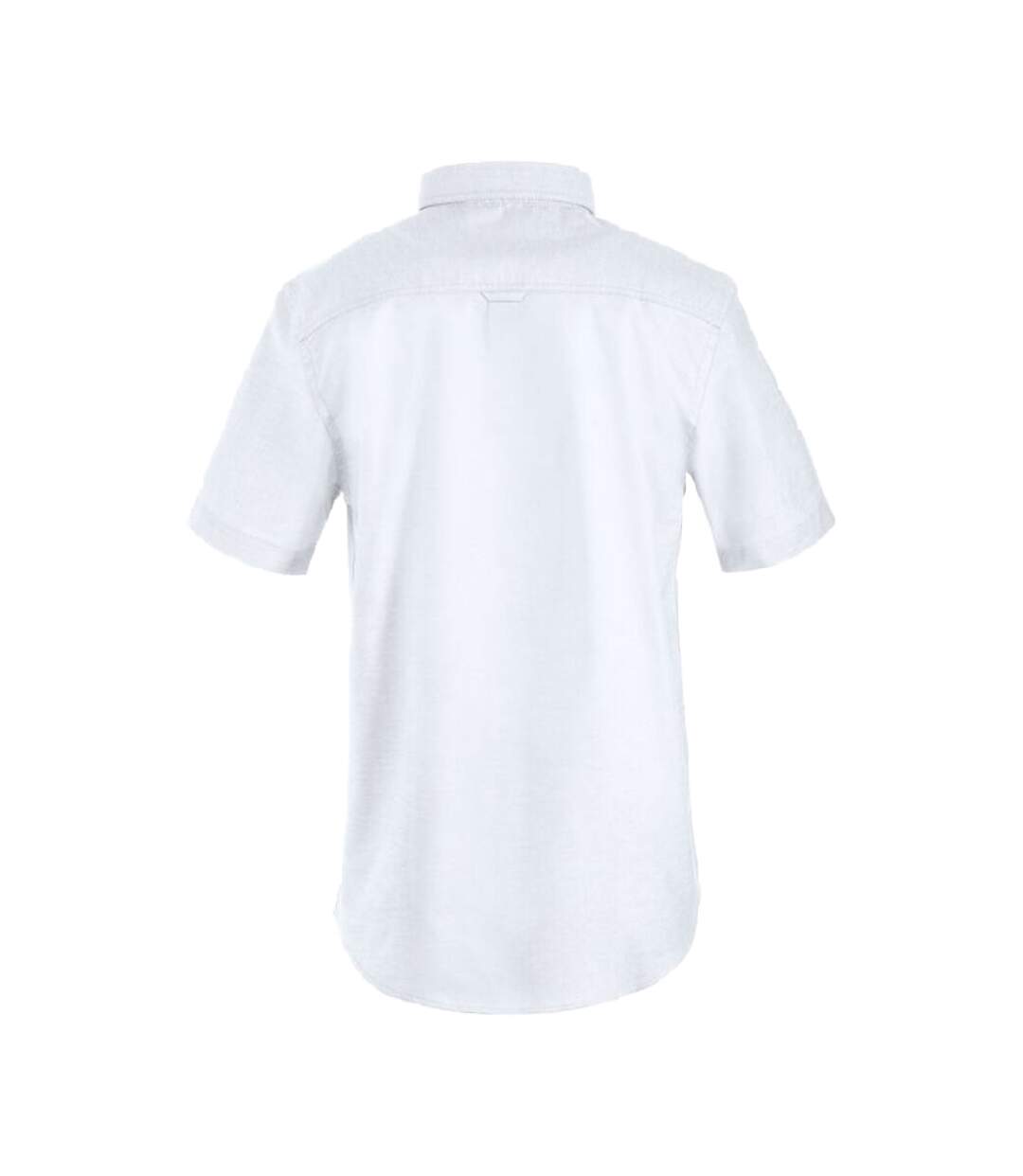 Chemise Manches Courtes Cambridge Homme Blanc Clique-2