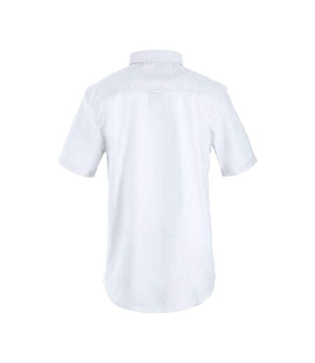 Chemise Manches Courtes Cambridge Homme Blanc Clique