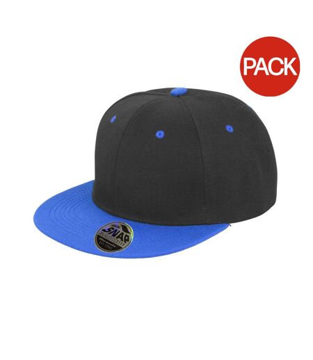 Lot De 2  Casquettes Bronx Adulte Noir Bleu Ciel Result