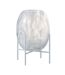 Vase sur Pied Design Pois Déco 23cm Transparent-1