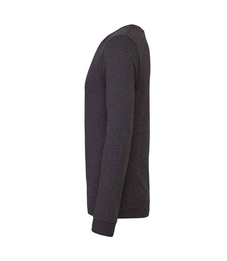 Unisex Adult Cvc Heather Long-sleeved T-shirt Dark Grey Bella + Canvas