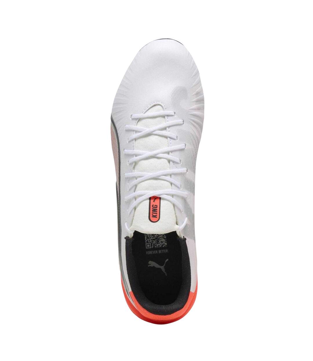 Mens King Match Firm Ground Football Boots White Red Puma-4