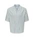 Chemise rayures blanche/vert homme only & sons stes - l-1