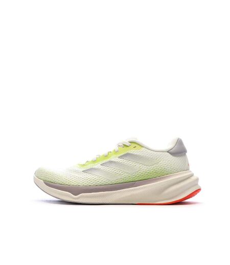 Chaussures de running blanches/jaunes homme adidas supernova