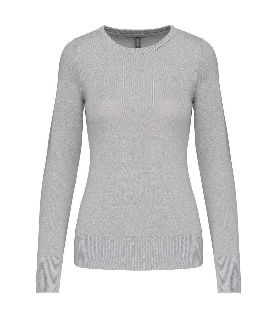 Pull col rond femme - K968 - gris