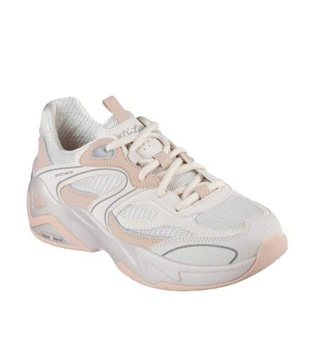 Womens/ladies D´lux Slip-on Trainers Off White Skechers