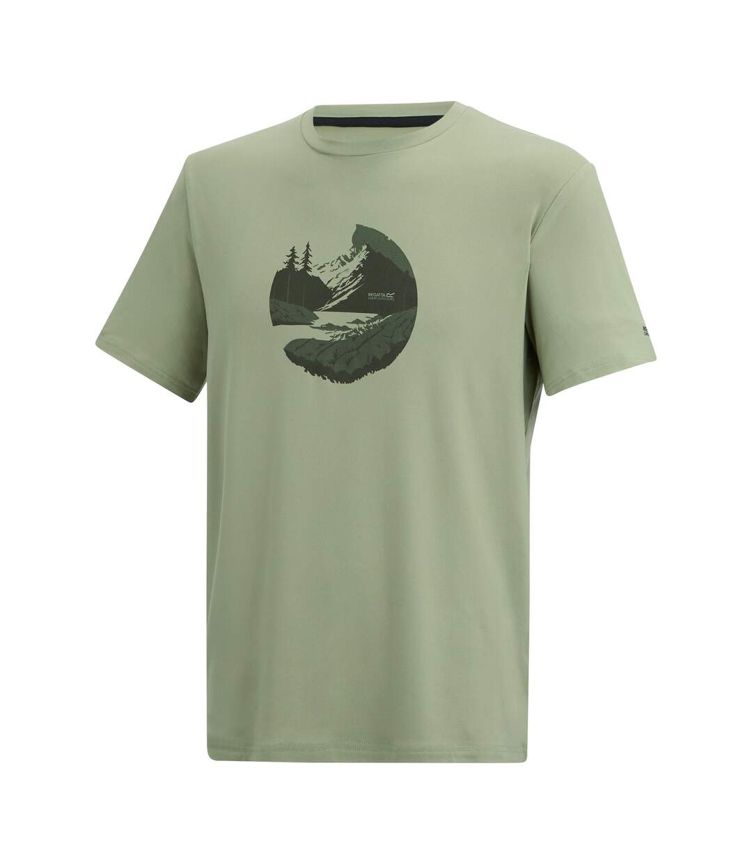 T-shirt Motif/style Coucher De Soleil Fingal Homme Vert Pâle Regatta-4