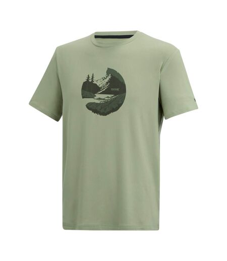 T-shirt Motif/style Coucher De Soleil Fingal Homme Vert Pâle Regatta