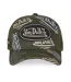 Casquette trucker effet usé avec patch et print Café Olive Vondutch-2
