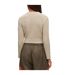 Womens/ladies Solarina Crop Sweatshirt Beige Hugo-2