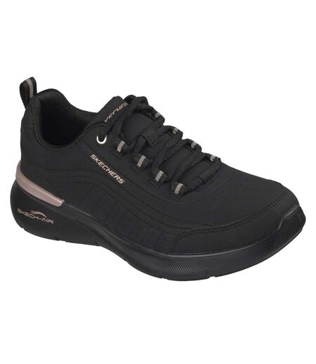 Baskets Sketch-air Dynamight Femme Noir Rose Doré Skechers