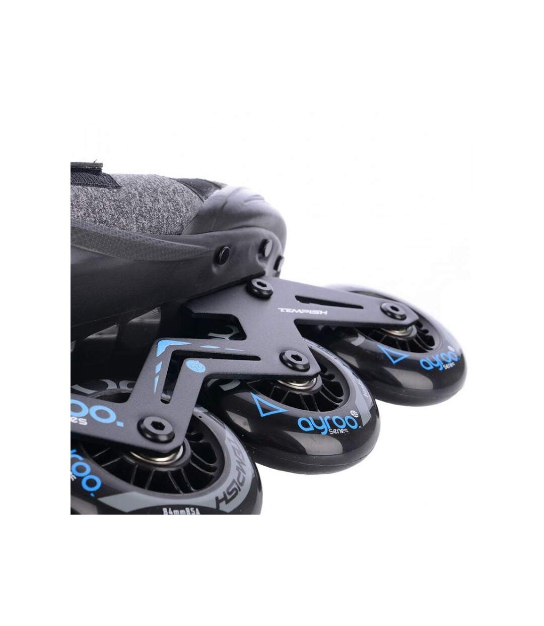 Patins À Roulettes Alignées Ayroo Homme 38 Fr Noir Gris Tempish-4