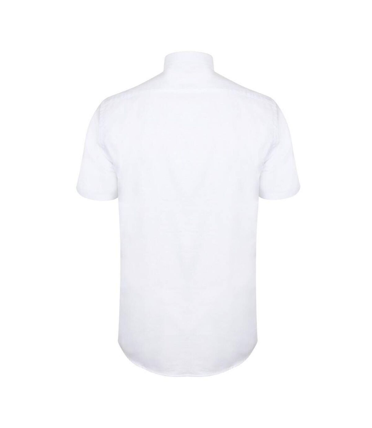 Henbury Mens Modern Short Sleeve Oxford Shirt (White) - UTRW5425