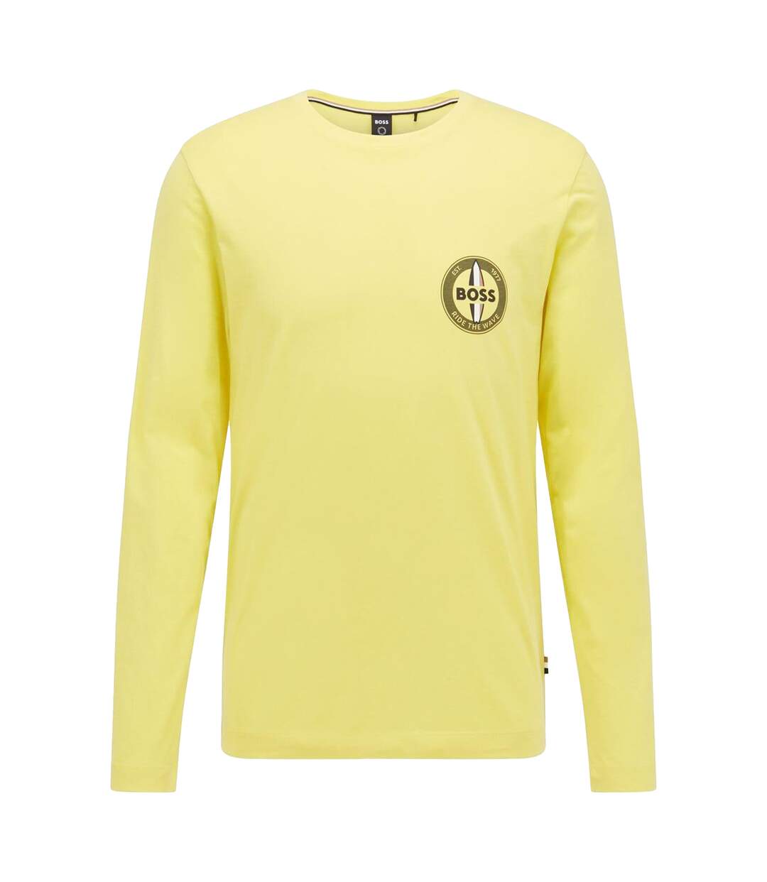 T-shirt Manches Longues Tyrec Homme Jaune Boss-1