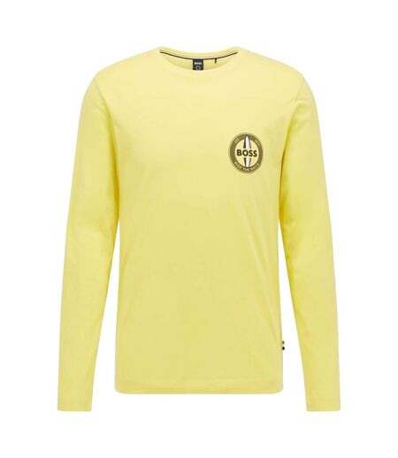 T-shirt Manches Longues Tyrec Homme Jaune Boss