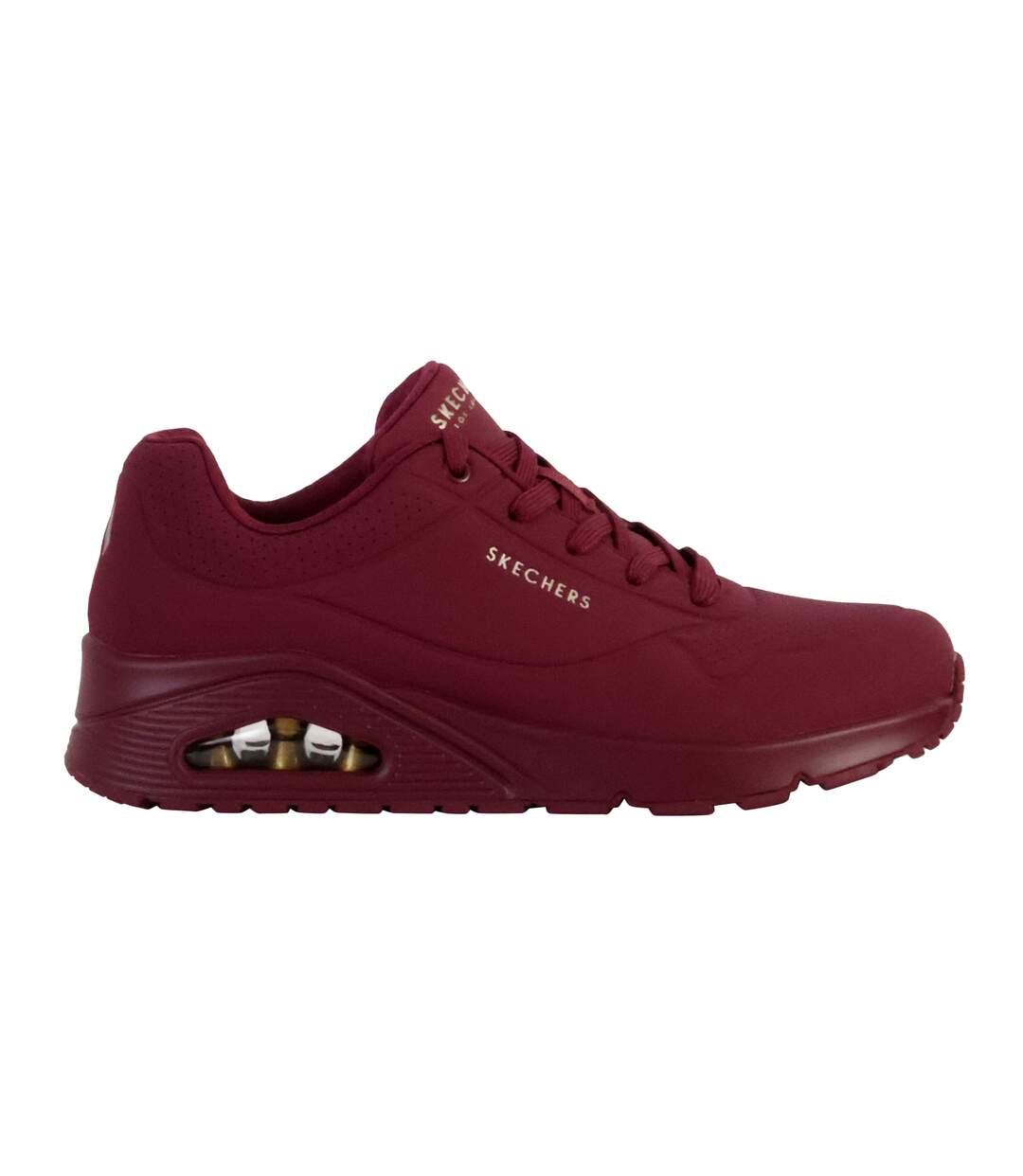 Womens/ladies Uno Stand On Air Shoes Red Skechers-2