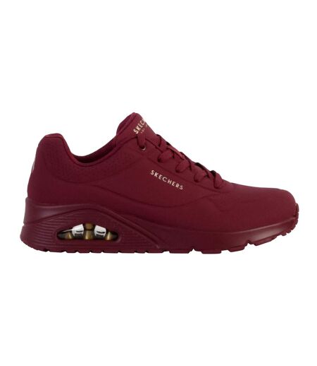 Womens/ladies Uno Stand On Air Shoes Red Skechers