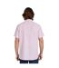Mens classic linen short-sleeved shirt pink Raging Bull-2