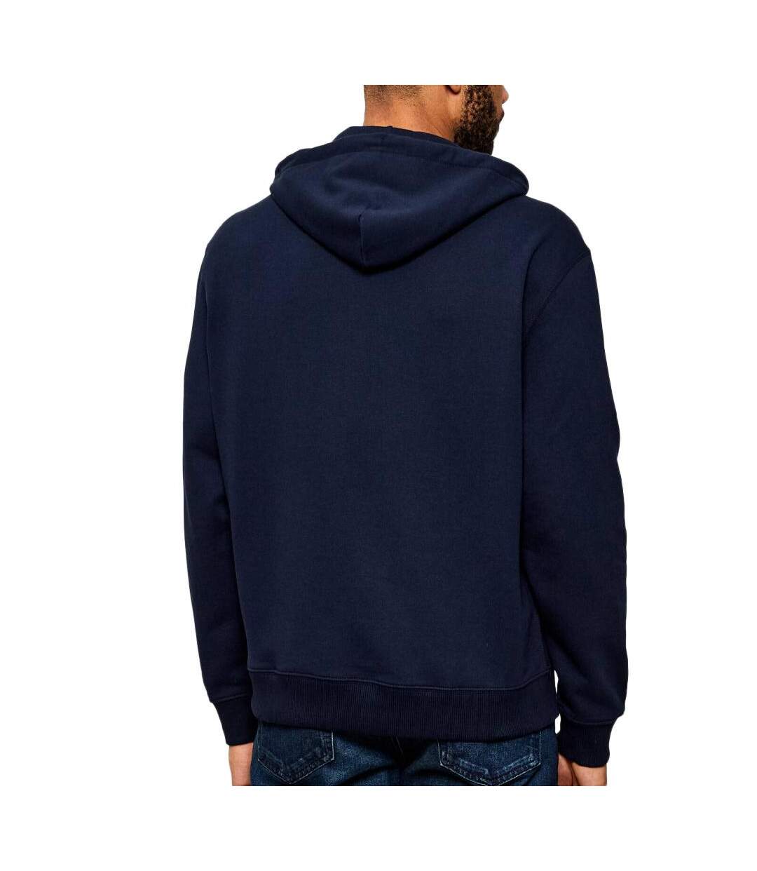 Sweat à capuche marine homme calvin klein jeans  350 terry micro [68f8d67d749b7]-2